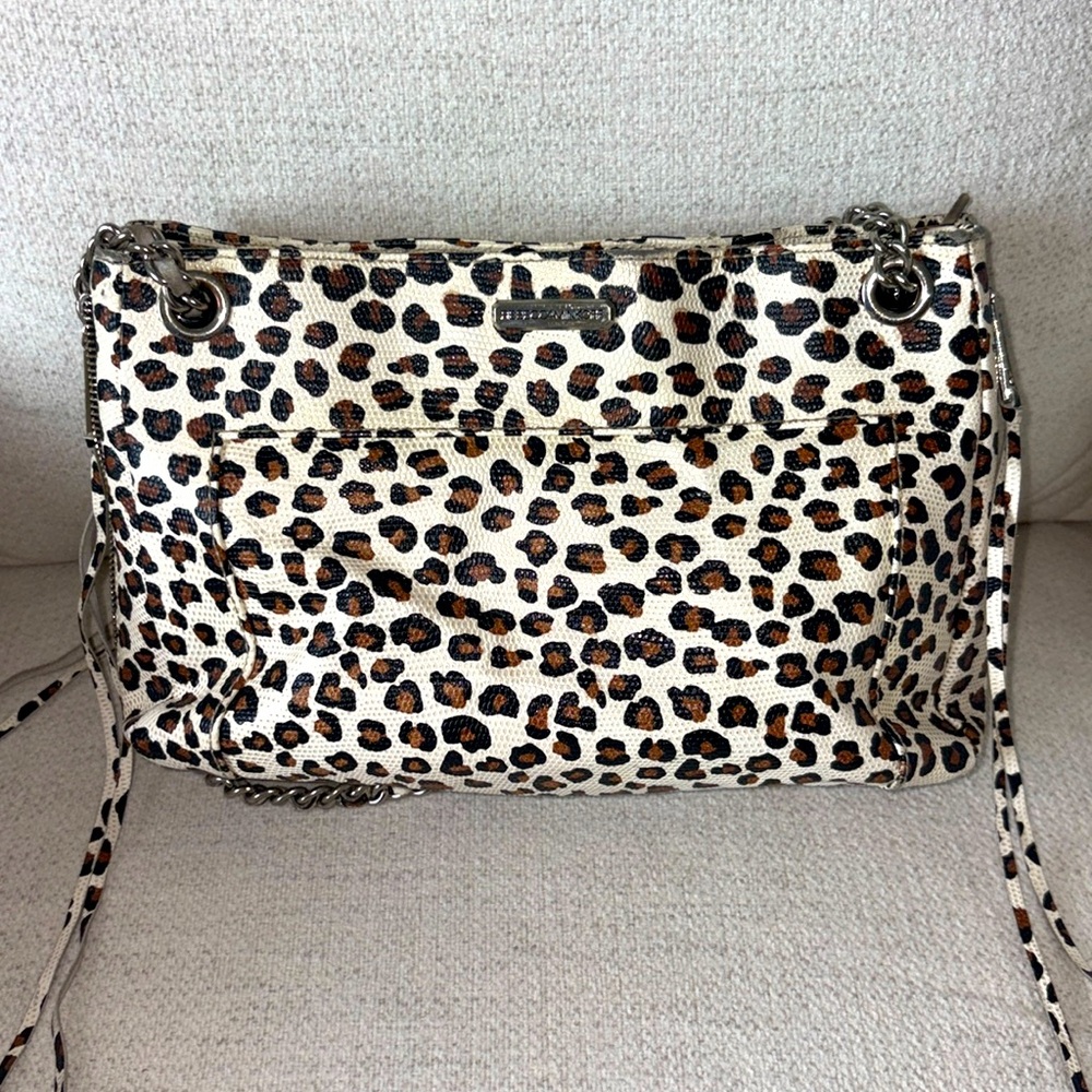 Rebecca Minkoff Cheetah Bag with Chain Strap